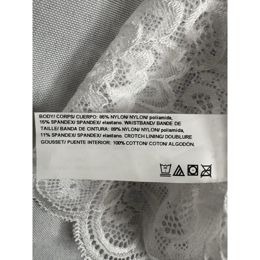 NEW Maidenform Luxurious Lace Thong 2xlarge White DMESLT 2 Pair Maidenform Thong - Picture 4 of 6